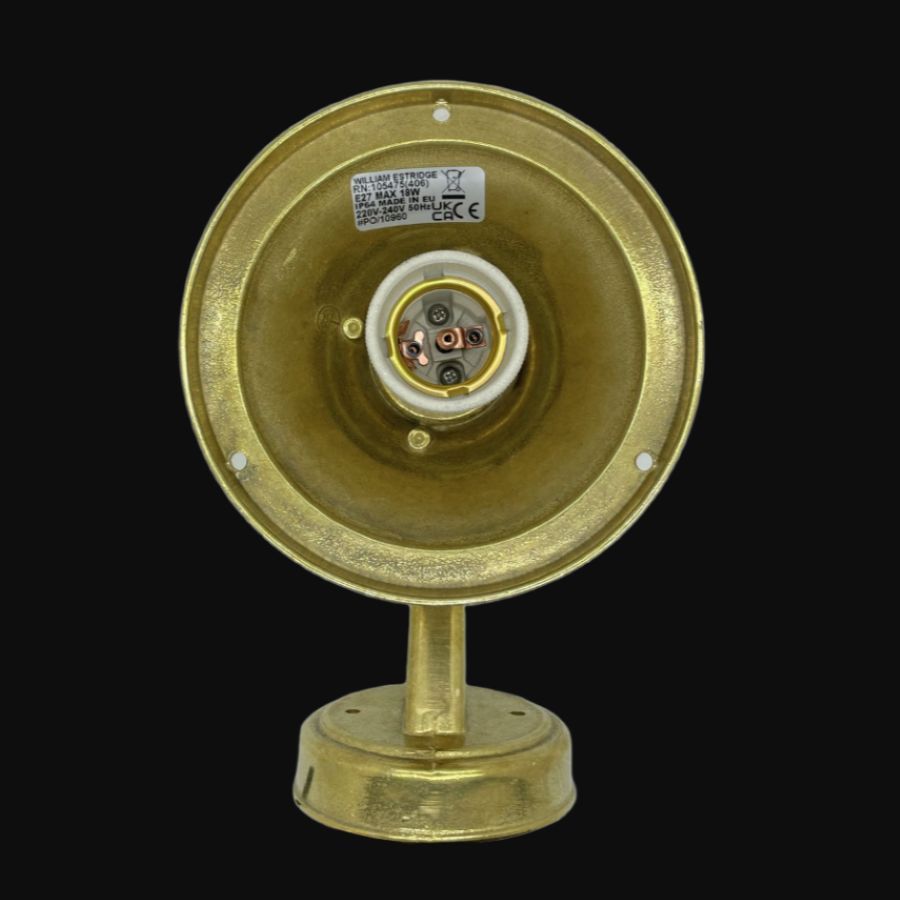 Brass Wall Lantern - Antique Finish