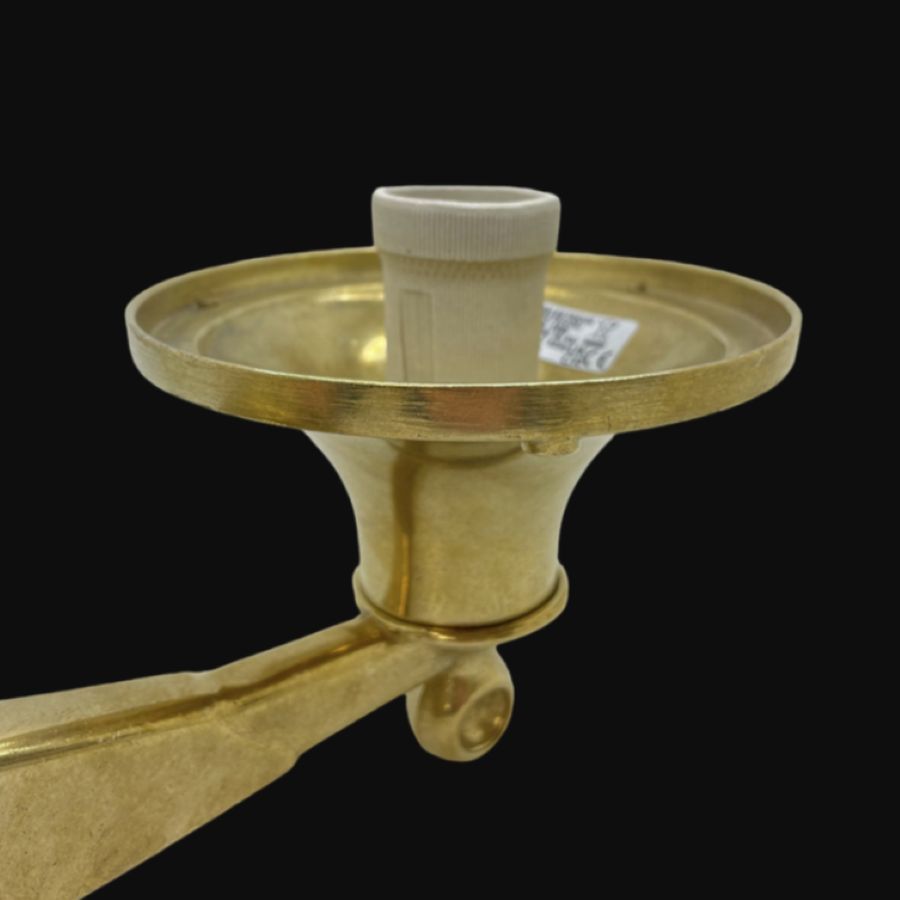 Brass Wall Lantern - Antique Finish