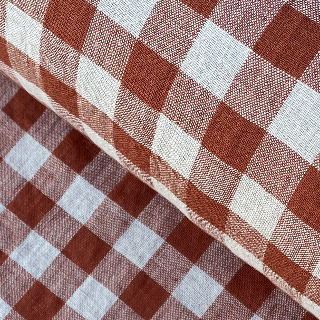 Washed Linen Check Brick - Image 1
