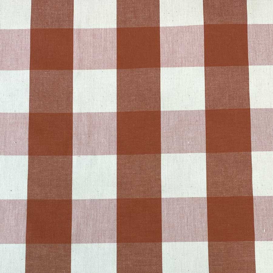 Whitstable Extra Large Check - Terracotta Brick