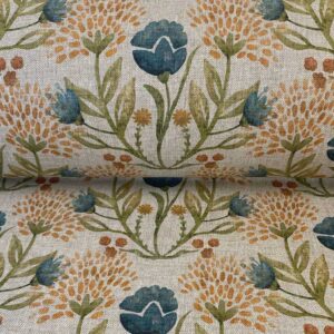 Wild Clover Natural- Teal and Marmalade - Image 3