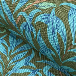 Ben Pentreath for Morris & Co: Willow Bough in Olive and Turquoise