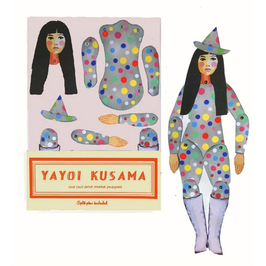 Yayoi Kusama - Cut out & make paper puppet