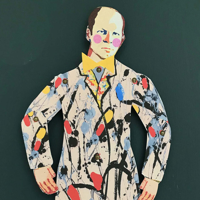 Jackson Pollock - Cut out & make paper puppet