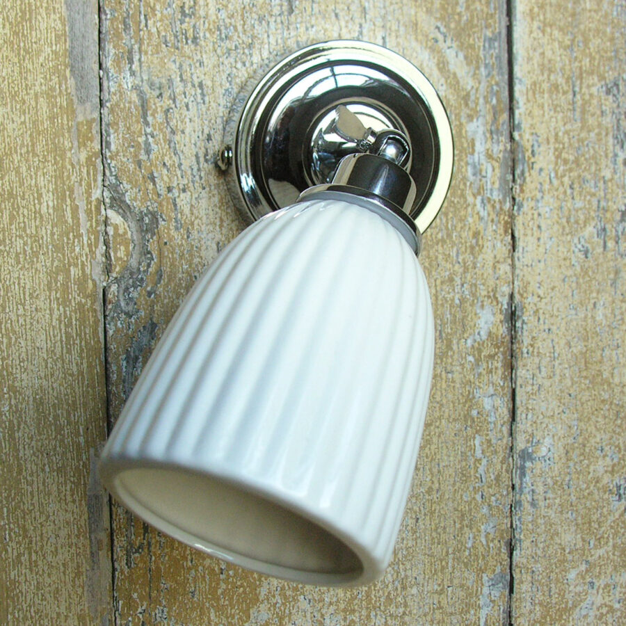 Alma Bathroom Light with Ceramic Shade