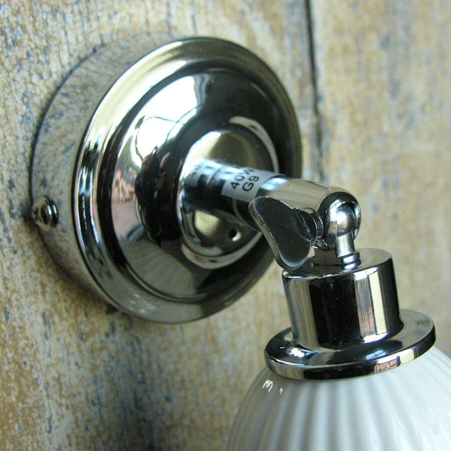 Alma Bathroom Light with Ceramic Shade