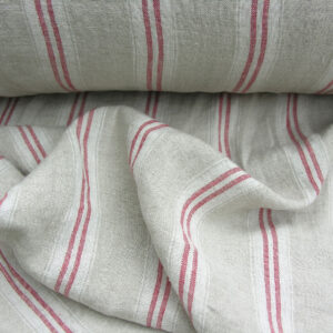 Linen Fabric Red