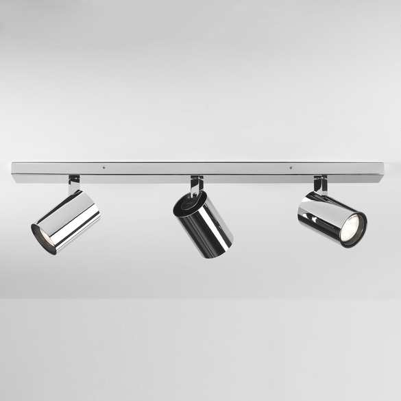 Chrome Bathroom Spotlight - Aqua Triple