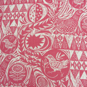 Mark Hearld Bird Garden - Cherry Red - Image 2