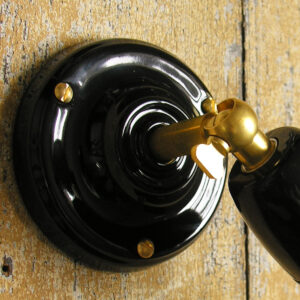 Adjustable Ceramic Wall Light: Black - Image 2
