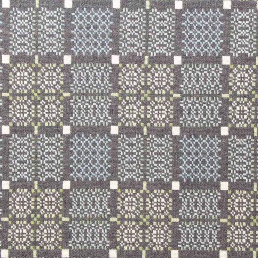 Knot Garden Welsh Throw - Bluestone