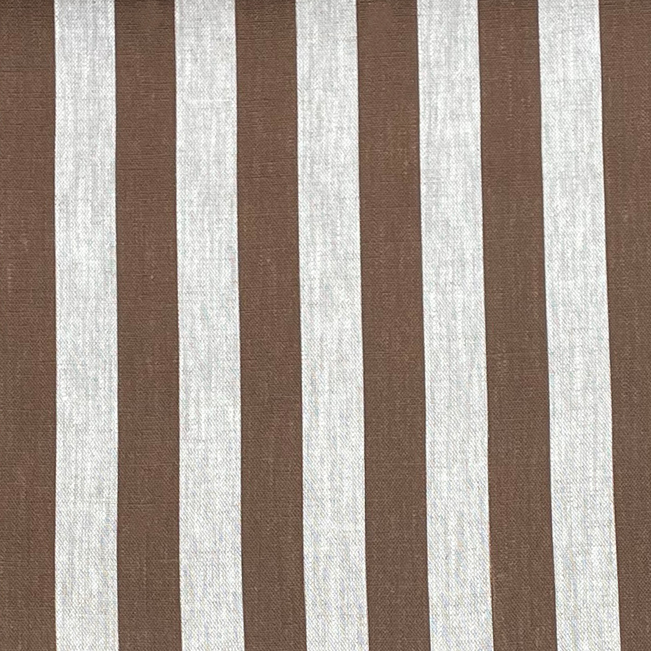 Beta Linen Stripe - Brown - Image 2