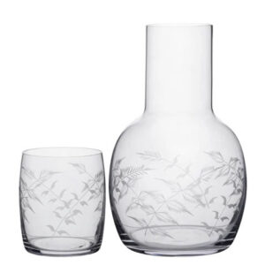 Crystal Carafe Set - Fern Design - Image 2