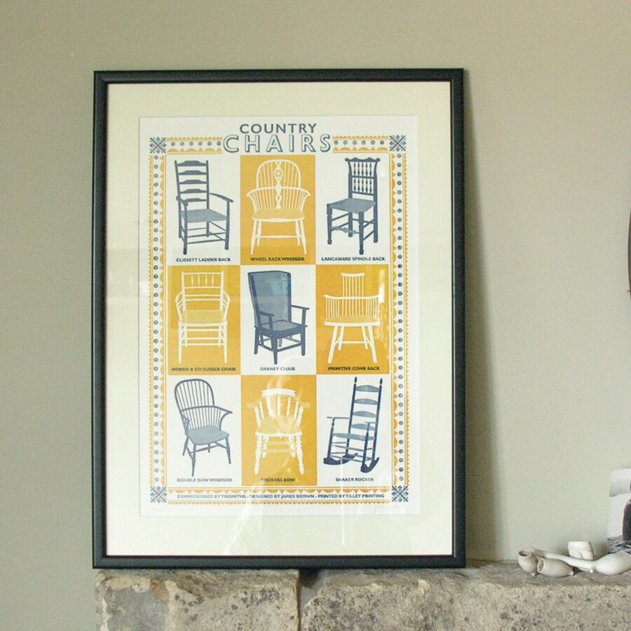 Country Chairs, Unframed Print by James Brown