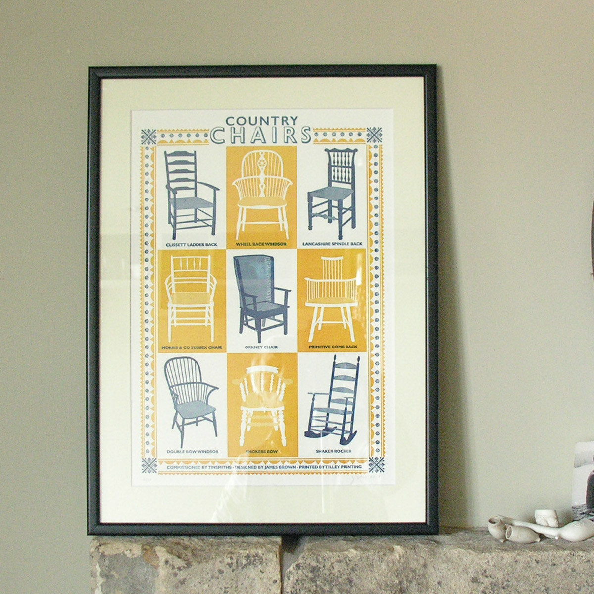 Country Chairs, Unframed Print by James Brown - Image 2