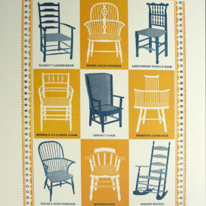 Country Chairs, Unframed Print by James Brown - Image 1