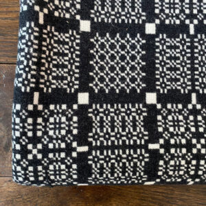 Knot Garden Welsh Single Blanket - Charcoal