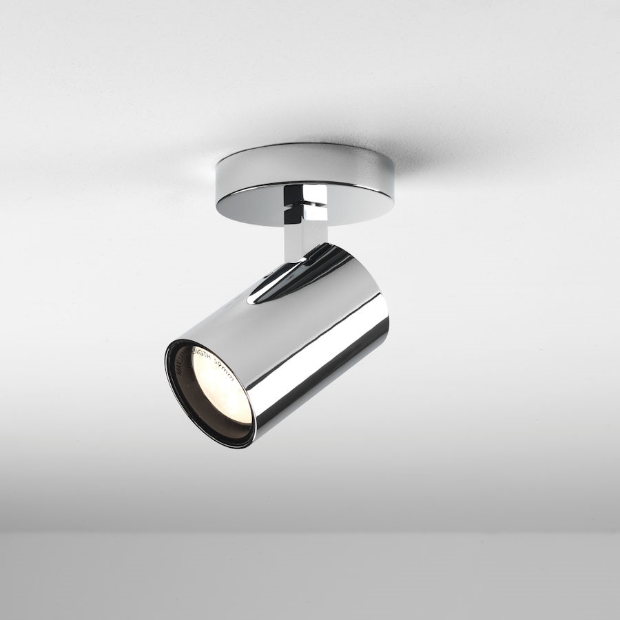 Chrome Bathroom Spotlight - Aqua Single