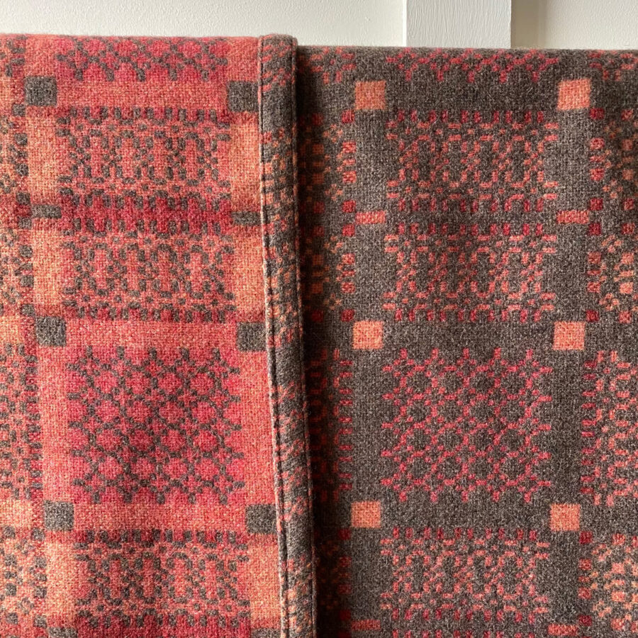 Knot Garden Welsh Single Blanket - Copper