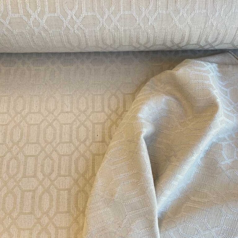 Upholstery Fabric Lattice - Cream - Image 2