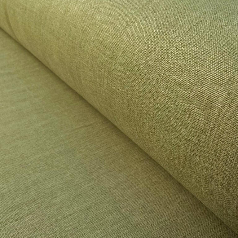 Olive Green natural linen