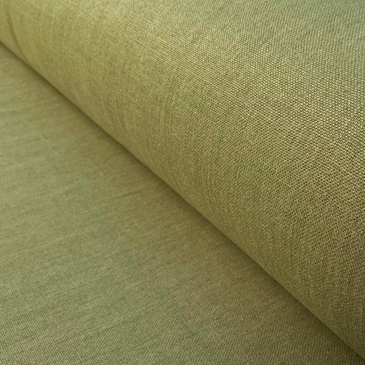 Olive Green natural linen