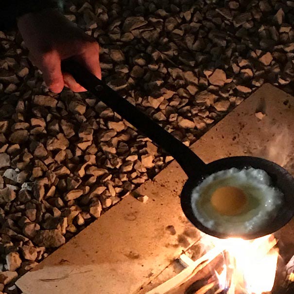 Netherton Foundry Hand Forged Iron Egg Spoon