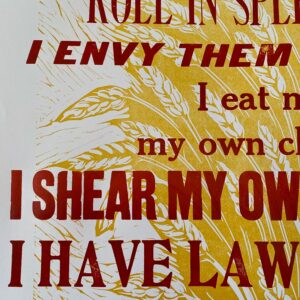The Farmers Toast, Letterpress Poster - Image 4