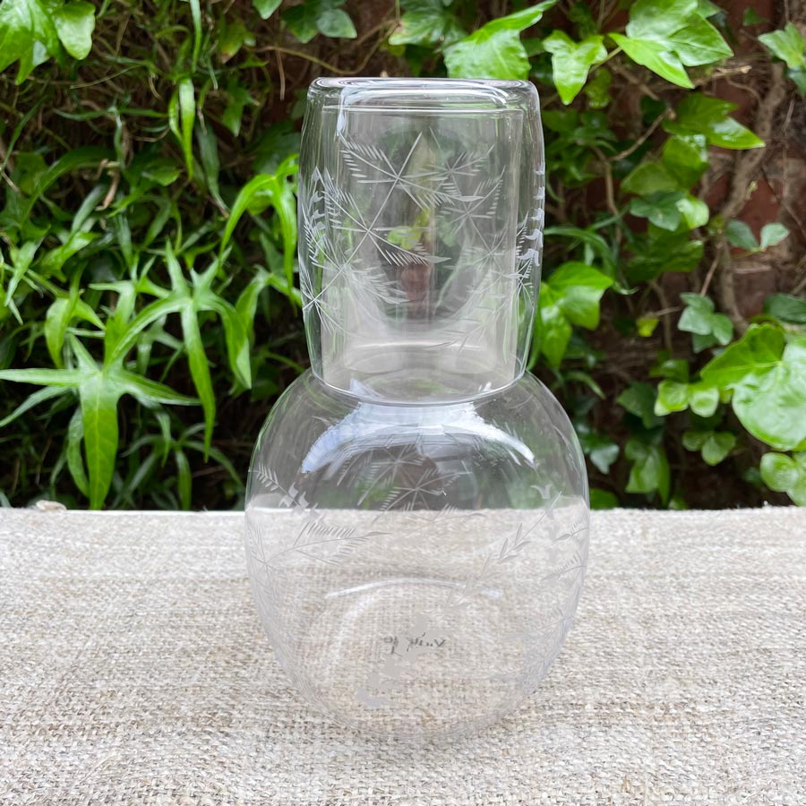 Crystal Carafe Set - Fern Design