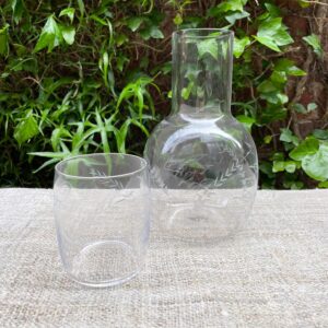 Crystal Carafe Set - Fern Design - Image 3