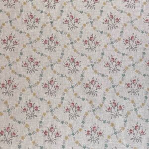 Florence - Pink & Seagreen on Natural - Image 2