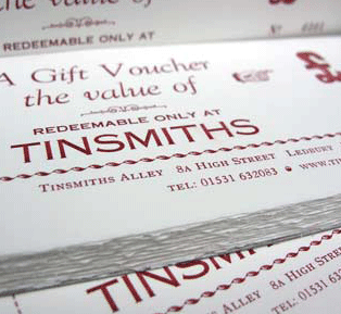 Tinsmiths Gift Voucher £20