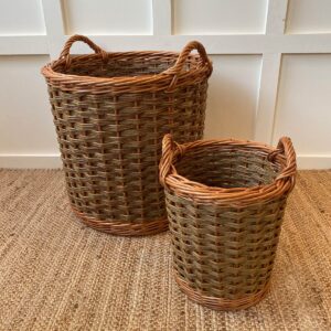 Two Tone Willow Kindling Basket - Image 2
