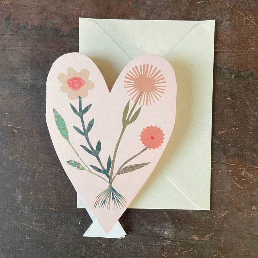 Heart Concertina Card