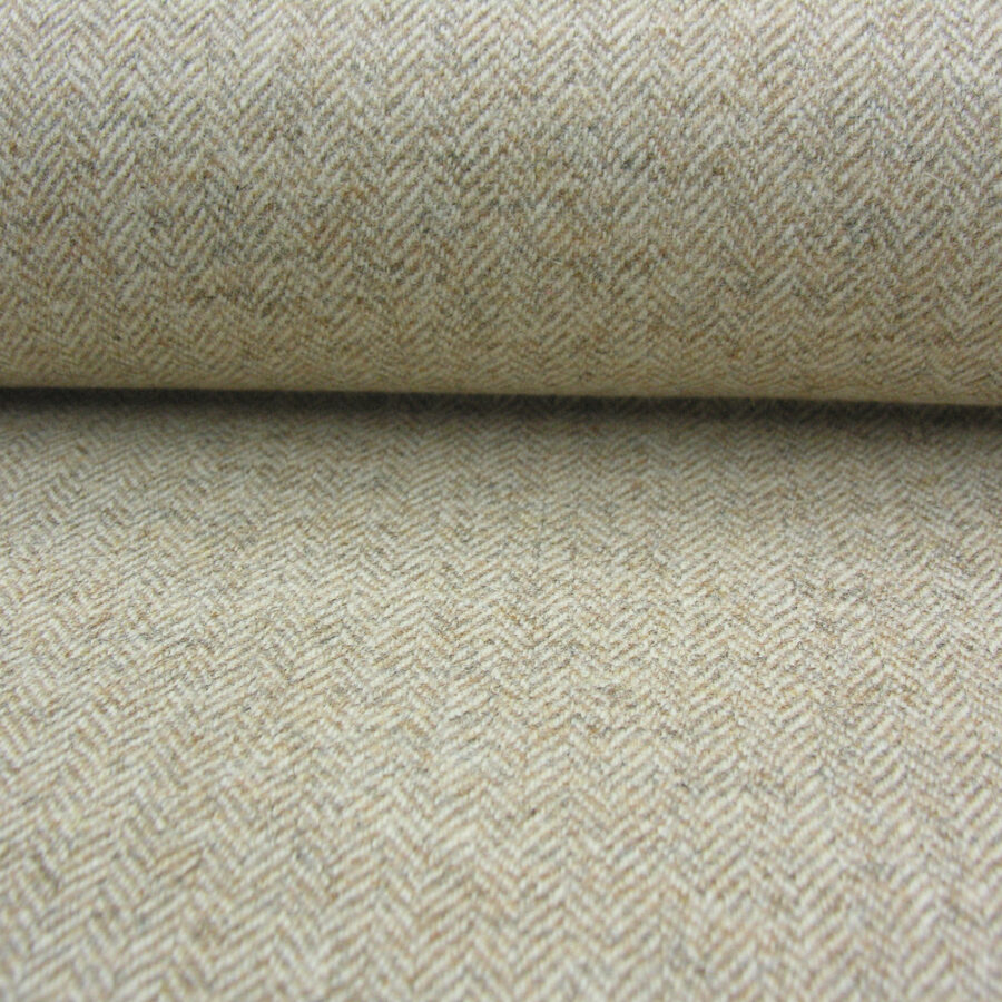 Wool Herringbone - Oatmeal