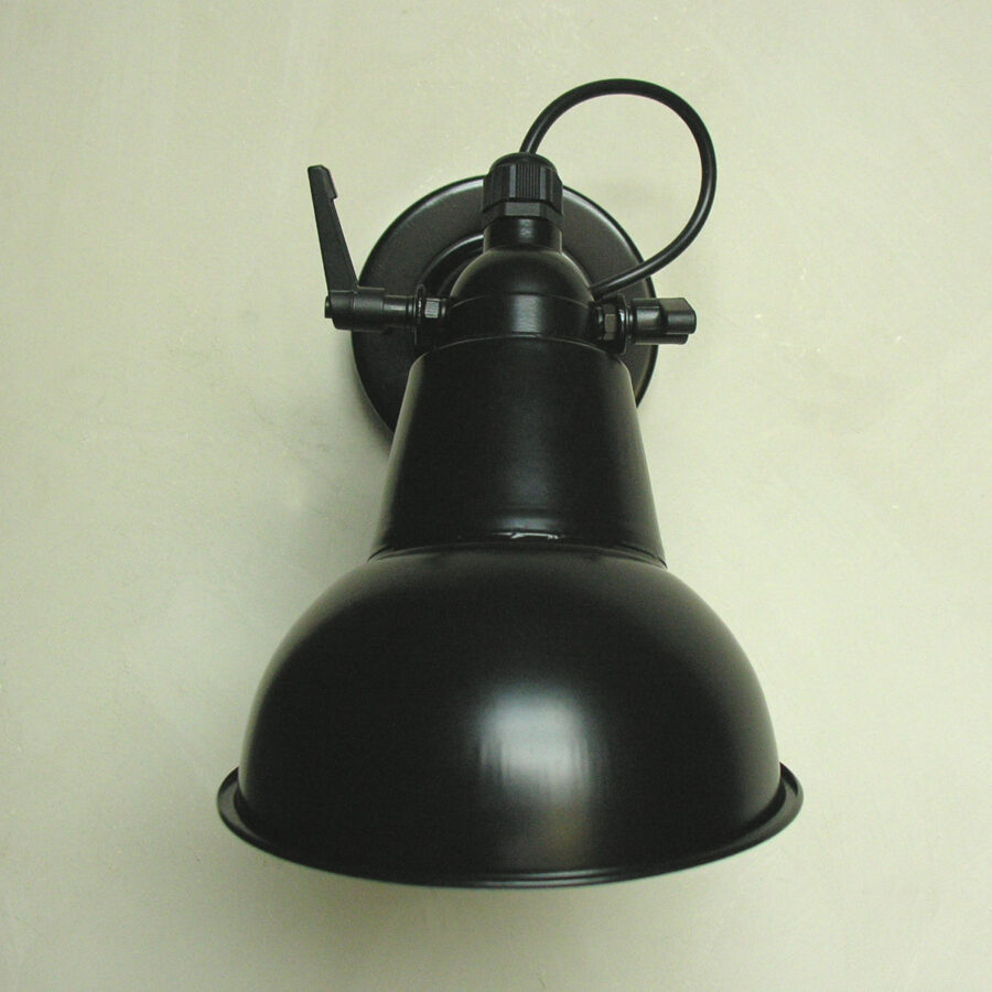 Steel Hood Lamp Black