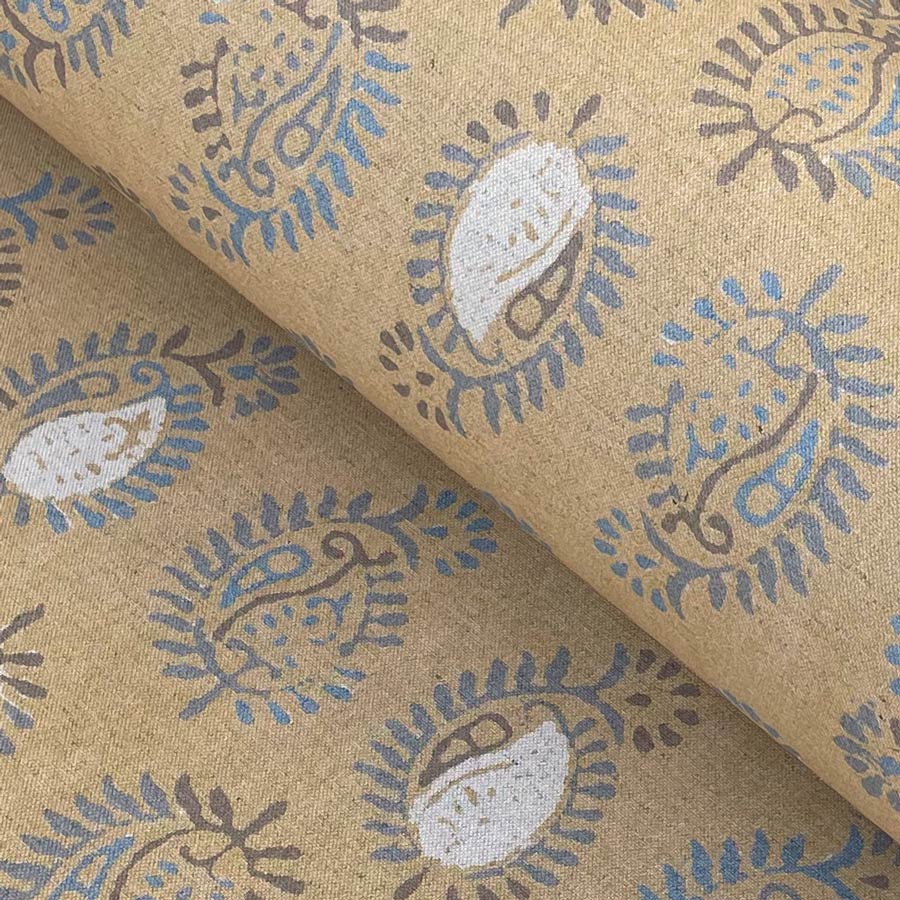 Extra wide fabric mustard