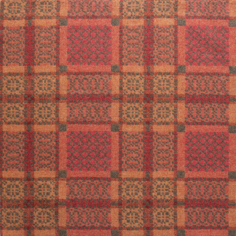 Knot Garden Welsh Single Blanket - Copper