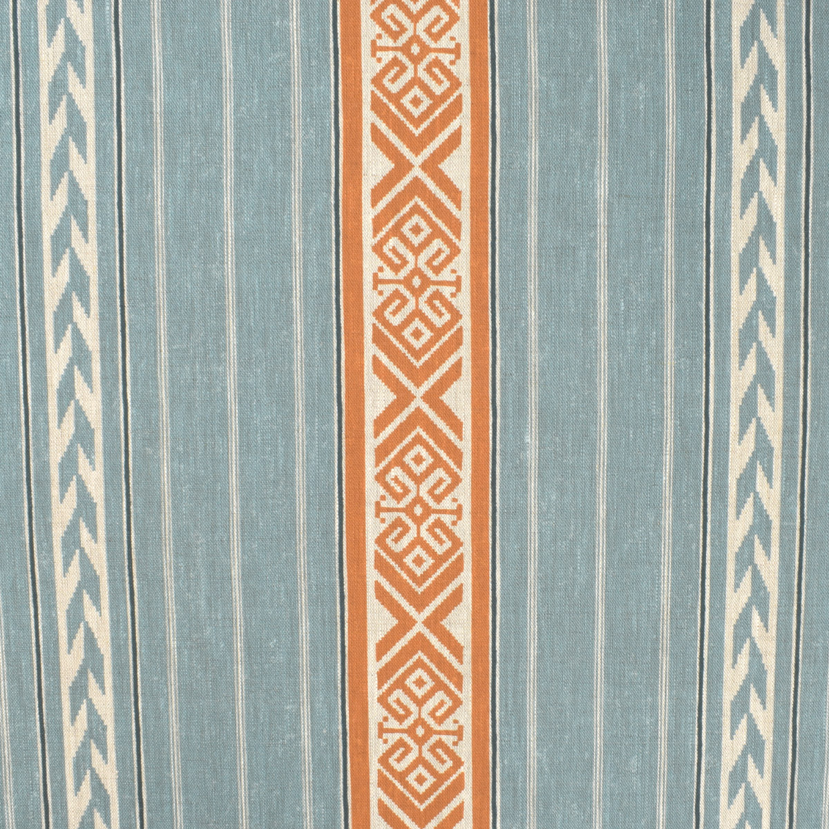 Kolomyya Linen Stripe - Mineral Blue - Image 2