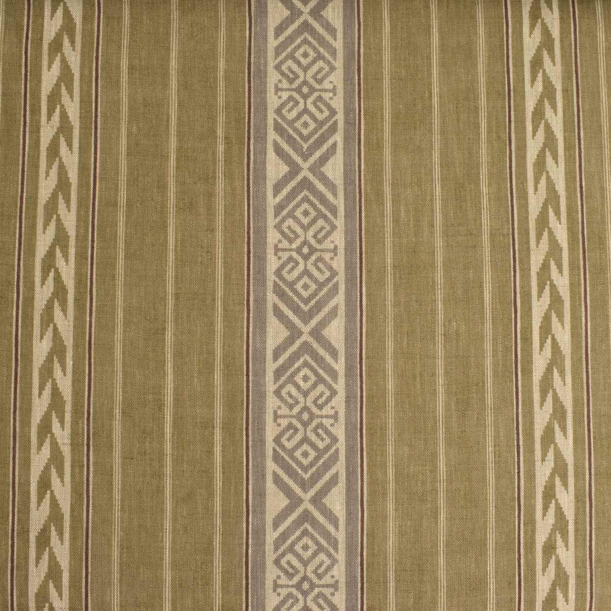 Kolomyya Linen Stripe - Sage - Image 2
