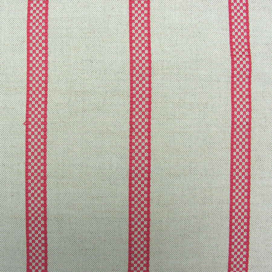 Hopsack Stripe - Peony