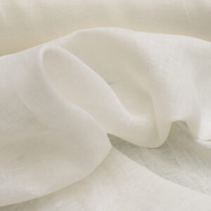 Sheer Linen Fabric in ivory