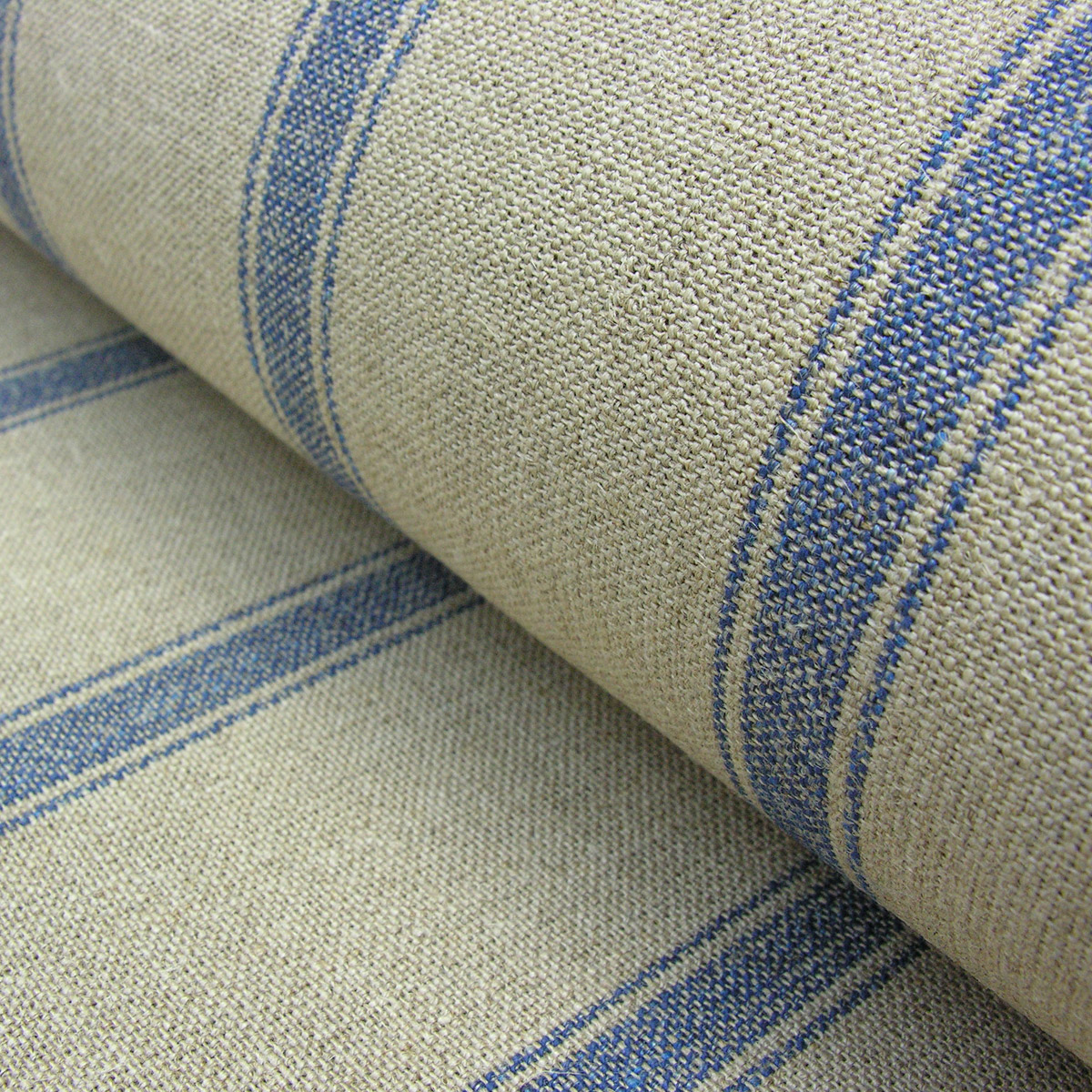 Angus Linen Stripe Nordic - Navy - Image 1