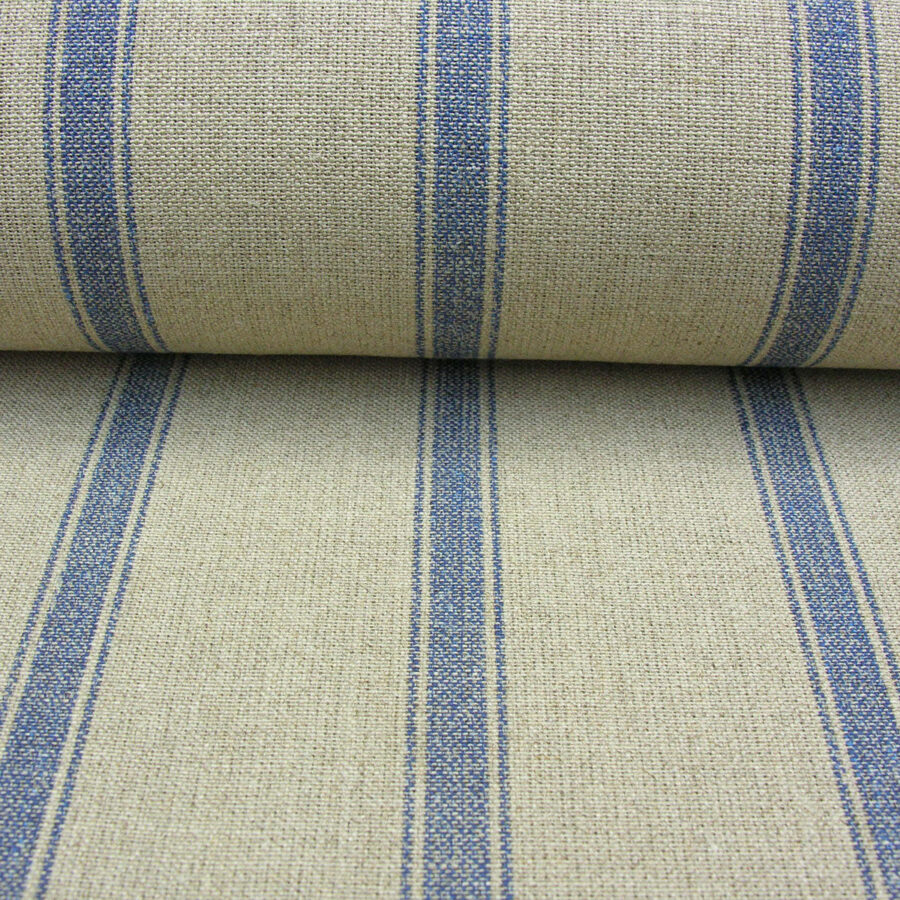 Angus Linen Stripe Nordic - Navy