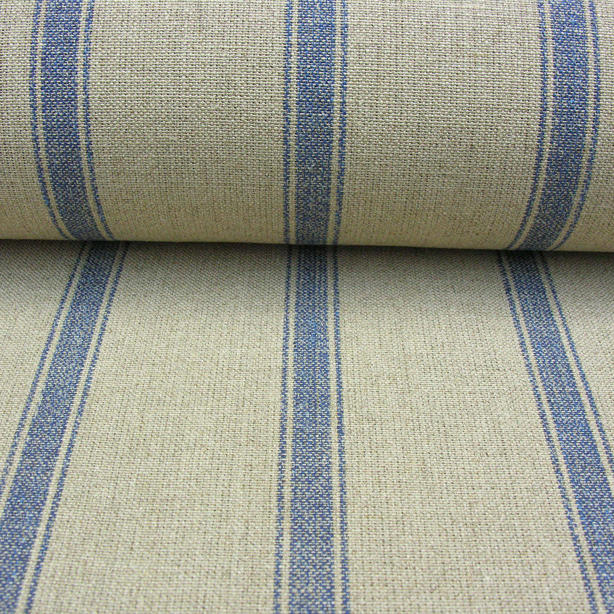Angus Linen Stripe Nordic - Navy - Image 3