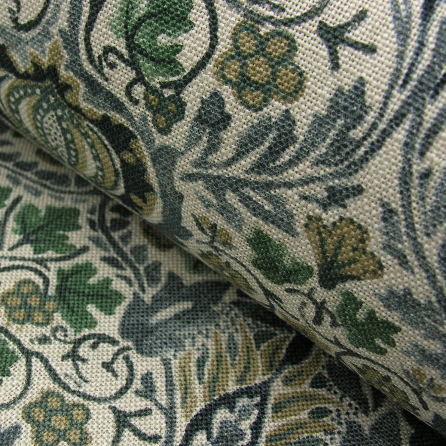 William Morris Little Chintz - Slate Blue and Fennel