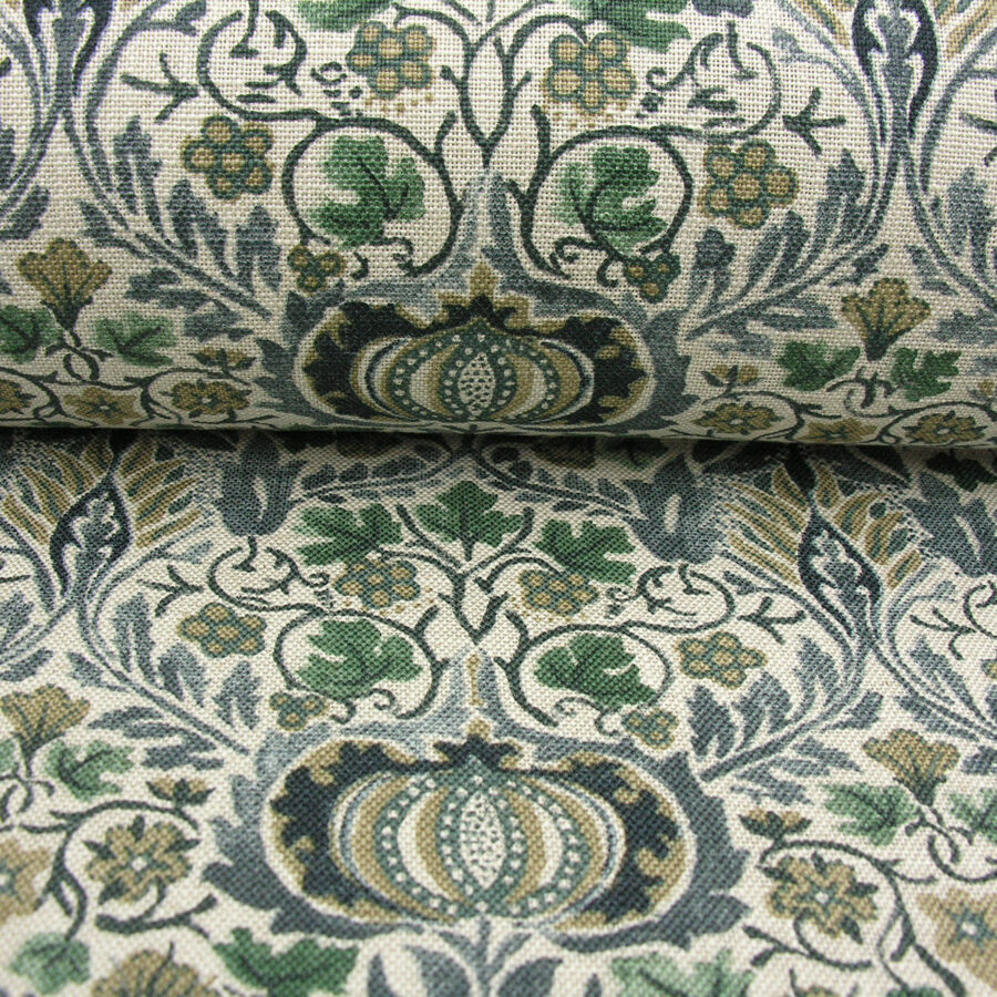 William Morris Little Chintz - Slate Blue and Fennel
