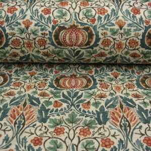 William Morris Little Chintz - Teal and Saffron - Image 3