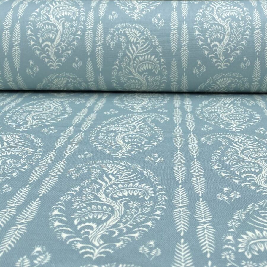 Larisa Stripe - Duckegg and Ivory