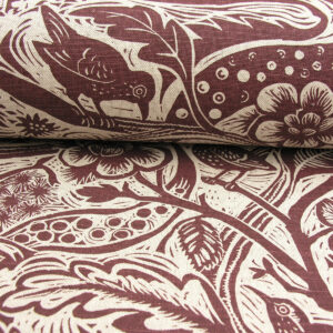 Mark Hearld Wren - Burgundy - Image 4